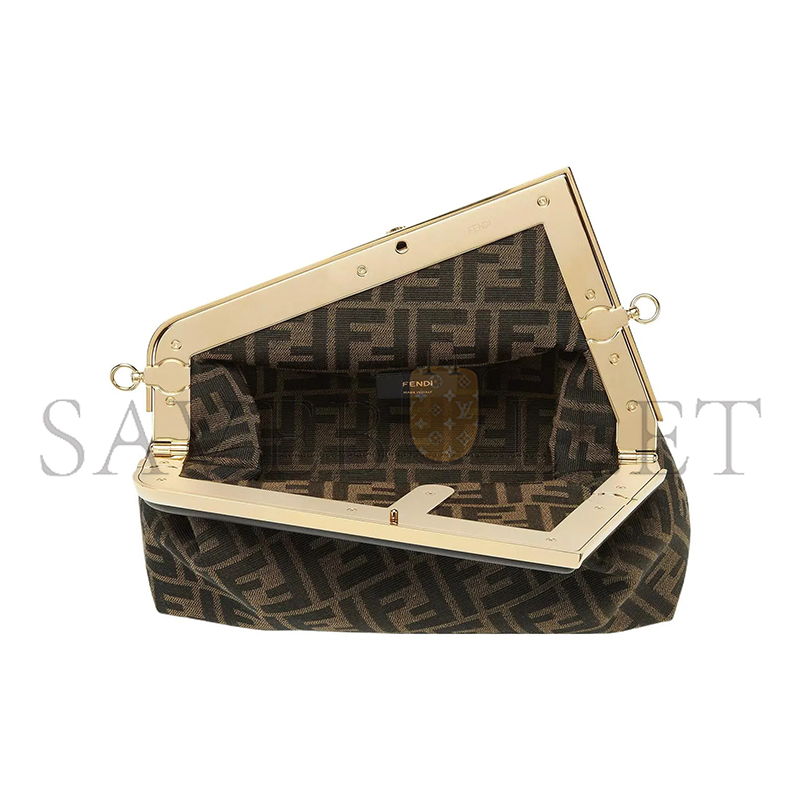 F**di zucca first small clutch brown shoulder bag 8bp137aoqbf1gl7 (30*20*14cm)